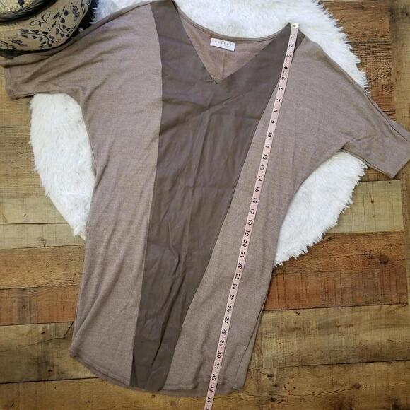 Velvet by graham spencer Dress Petite Small V Neck long top stretch - Picture 5 of 6